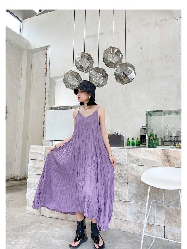 Elegance Sexy Pleats Suspender Dress