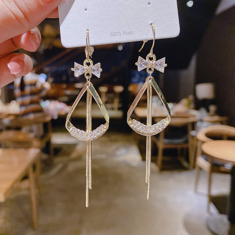 Wholesale tassel long earrings