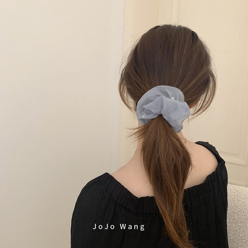 Blue sausage loop Hair Clips