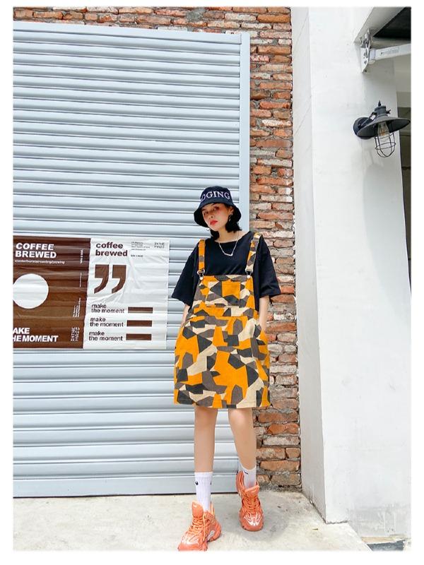 False Two Split-Joint Plaid Dress