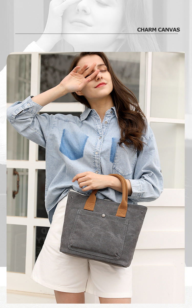 Fashion portable cloth bag women's casual cloth bag 2021 new small cloth bag women's bag tot BAG canvas bag women's bag