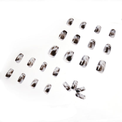 Faint, cold and dark style PRESS ON NAILS