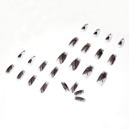 Immortal mourning for dark and withered roses PRESS ON NAILS