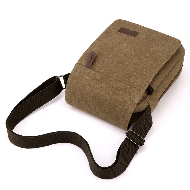 Casual men's Bag Mini men's and women's hand messenger bag 2021 new men's Messenger Bag Canvas Single Shoulder Messenger Bag