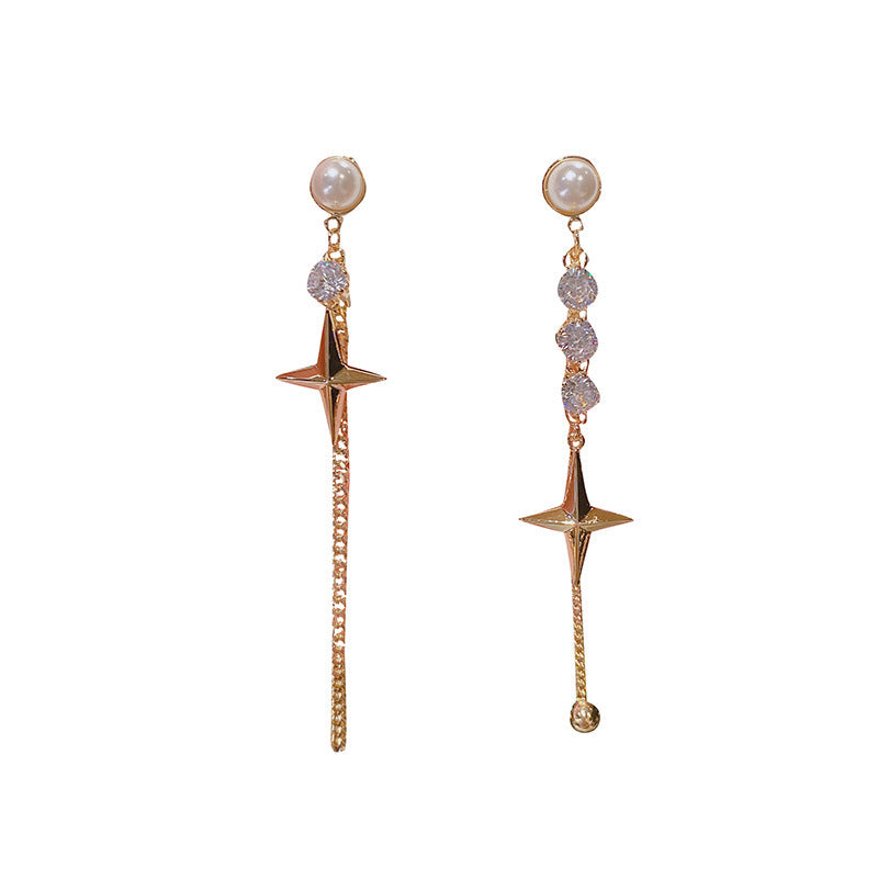 WHOLESALE asymmetric star earrings