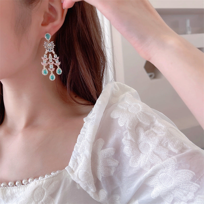 Fashion zircon VINTAGE EARRINGS