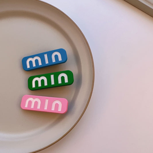 Color drip alloy Hair Clips