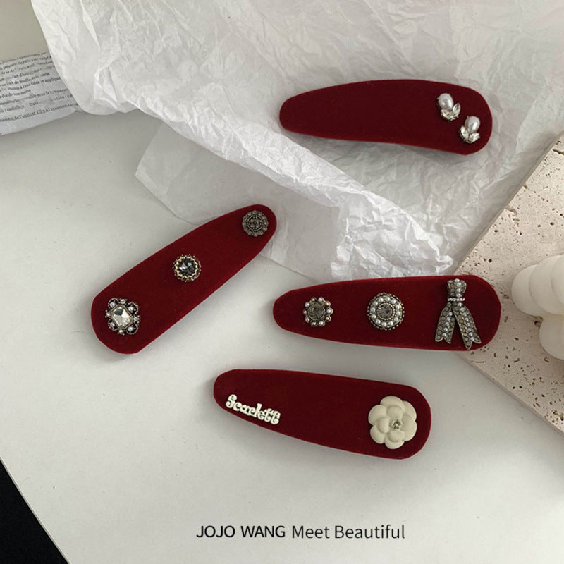 Red Christmas Hair Clips