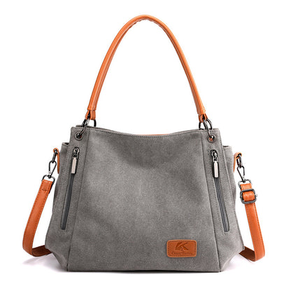 Simple cloth bag, sail cloth bag, new student literature and Art Cross bag, large capacity women's bag, canvas bag, women's shoulder bag