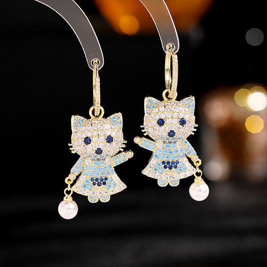 Cartoon cute cat Earrings