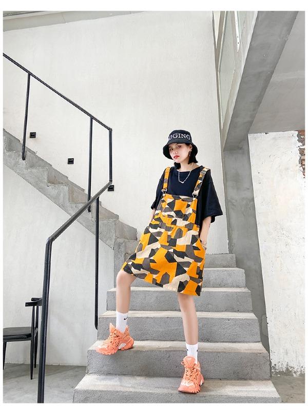 False Two Split-Joint Plaid Dress