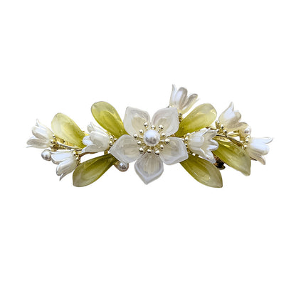 Flower fashion pearl Hair clips