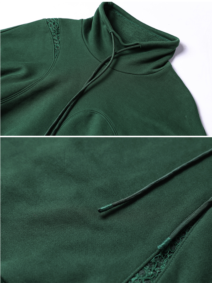 Autumn Semi-High Collar Sweatershirt and Casual Pants