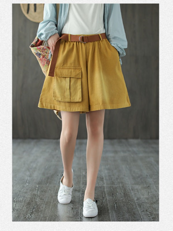 VINTAGE BAGGY PATCH POCKETS SHORTS