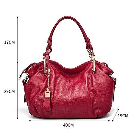 Office Ladies Hand Bags Real Leather Shoulder Bag - Zebrant