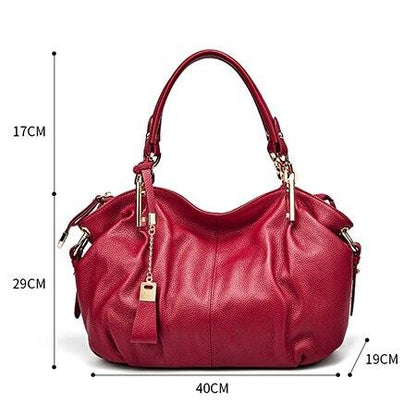 Office Ladies Hand Bags Real Leather Shoulder Bag - Zebrant