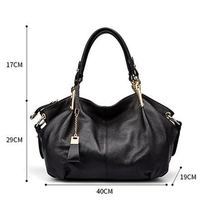 Office Ladies Hand Bags Real Leather Shoulder Bag - Zebrant