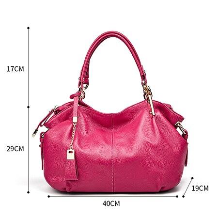 Office Ladies Hand Bags Real Leather Shoulder Bag - Zebrant