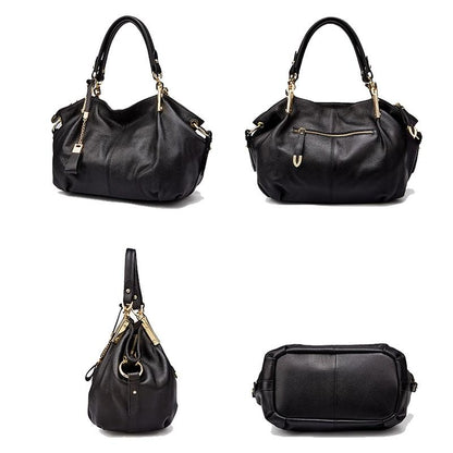 Office Ladies Hand Bags Real Leather Shoulder Bag - Zebrant