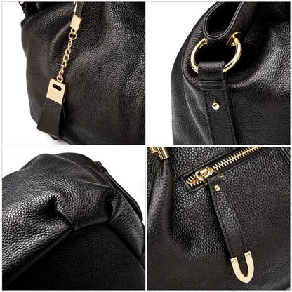 Office Ladies Hand Bags Real Leather Shoulder Bag - Zebrant