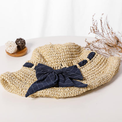 Outdoor Beach Simple Foldable Straw Hat