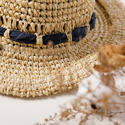 Outdoor Beach Simple Foldable Straw Hat