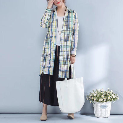 POLO Collar Long Sleeve Loose Blouse