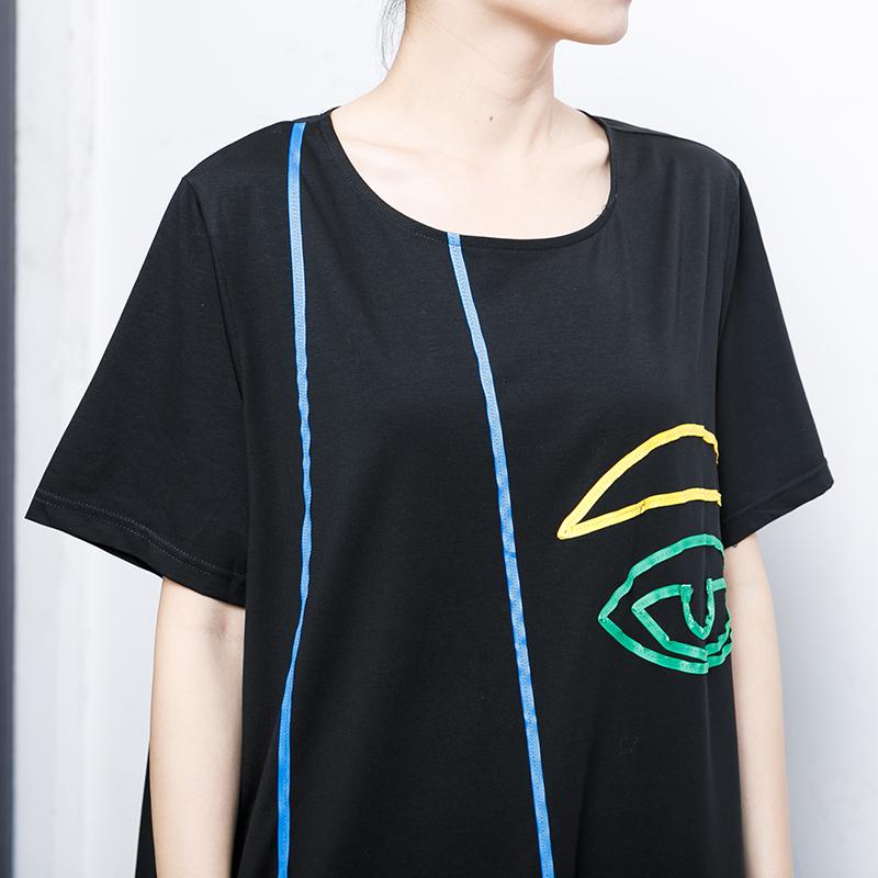 Patchwork Casual Loose Comfortable Midi Dress