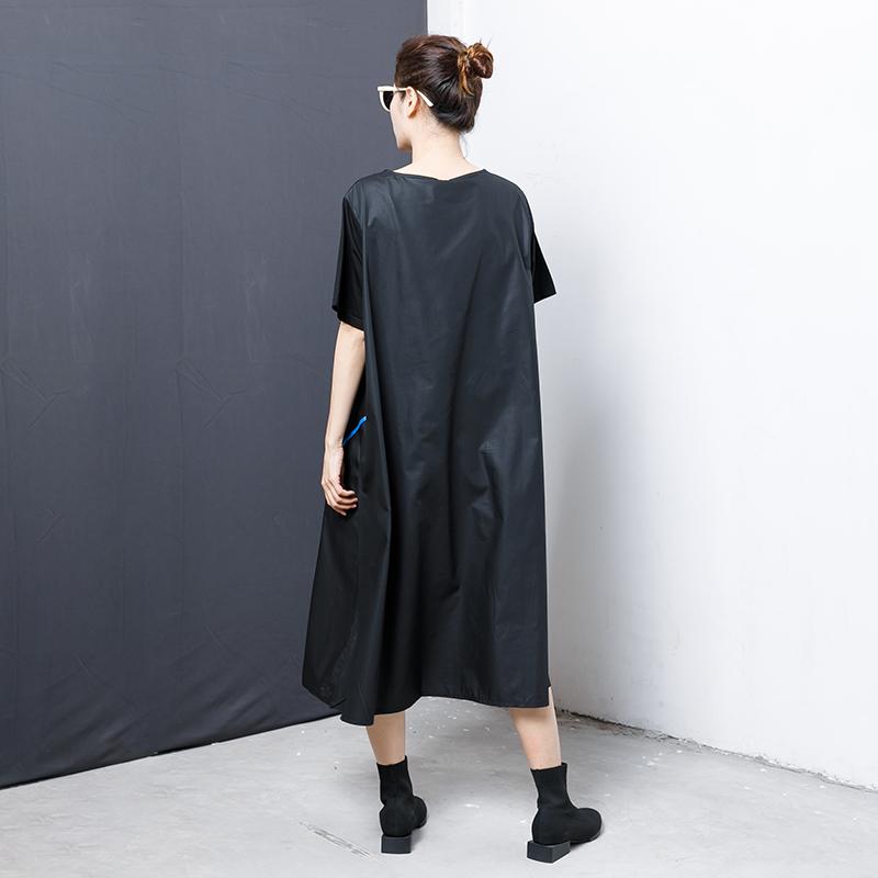 Patchwork Casual Loose Comfortable Midi Dress