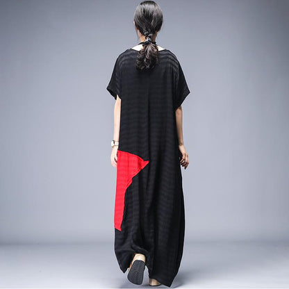 Patchwork Design Casual Elegant Maxi Dress