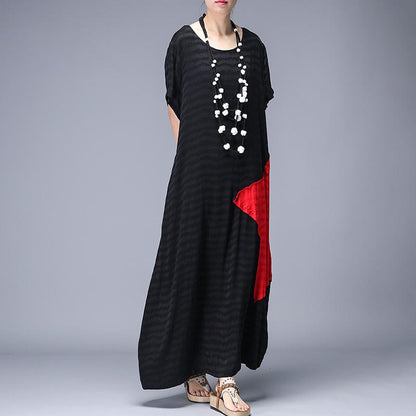 Patchwork Design Casual Elegant Maxi Dress