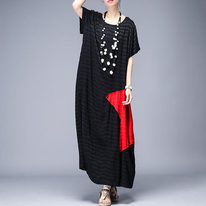 Patchwork Design Casual Elegant Maxi Dress