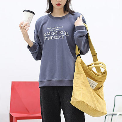 Patchwork Pure Color Casual Simple Crossbody Bag