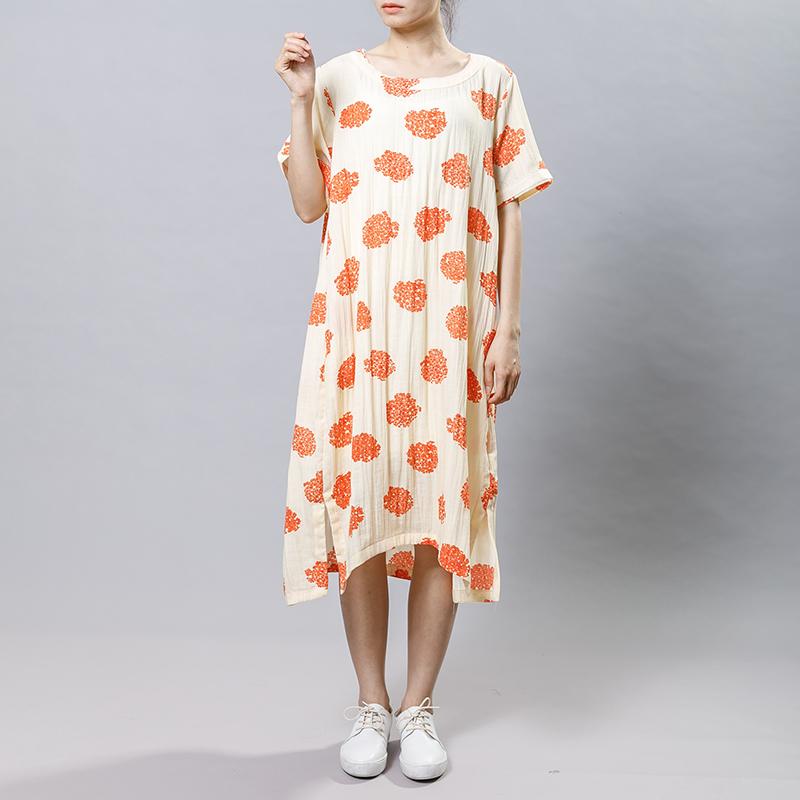 Pattern Printed Casual Soft Loose Dress