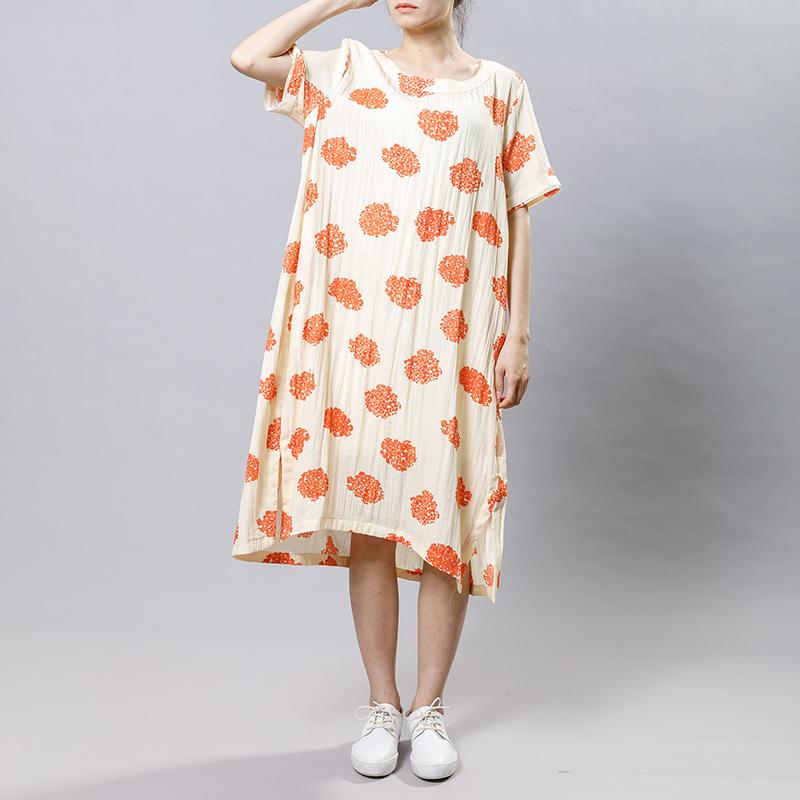Pattern Printed Casual Soft Loose Dress