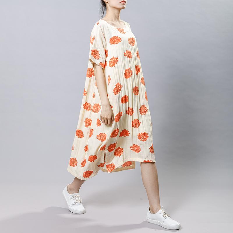 Pattern Printed Casual Soft Loose Dress