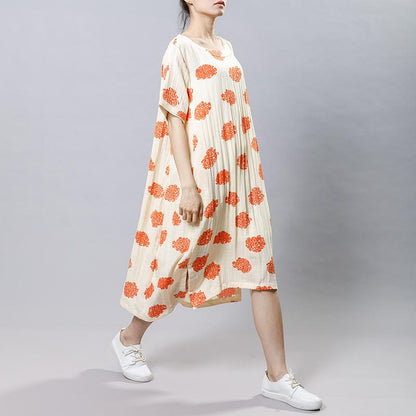Pattern Printed Casual Soft Loose Dress