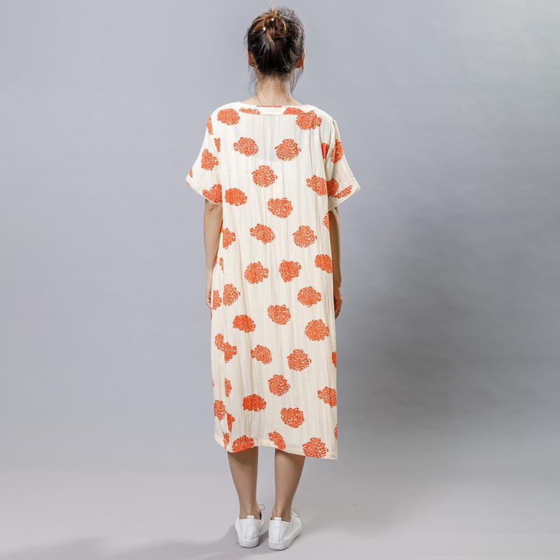 Pattern Printed Casual Soft Loose Dress