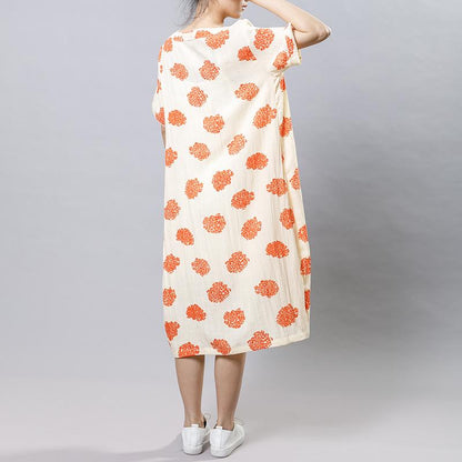 Pattern Printed Casual Soft Loose Dress