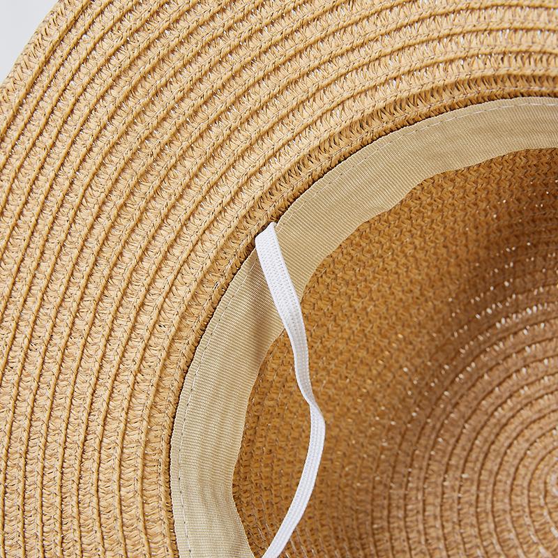 Plaid Bowknot Casual Vacation Beach Hat