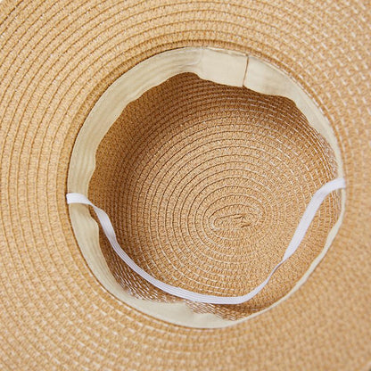 Plaid Bowknot Casual Vacation Beach Hat