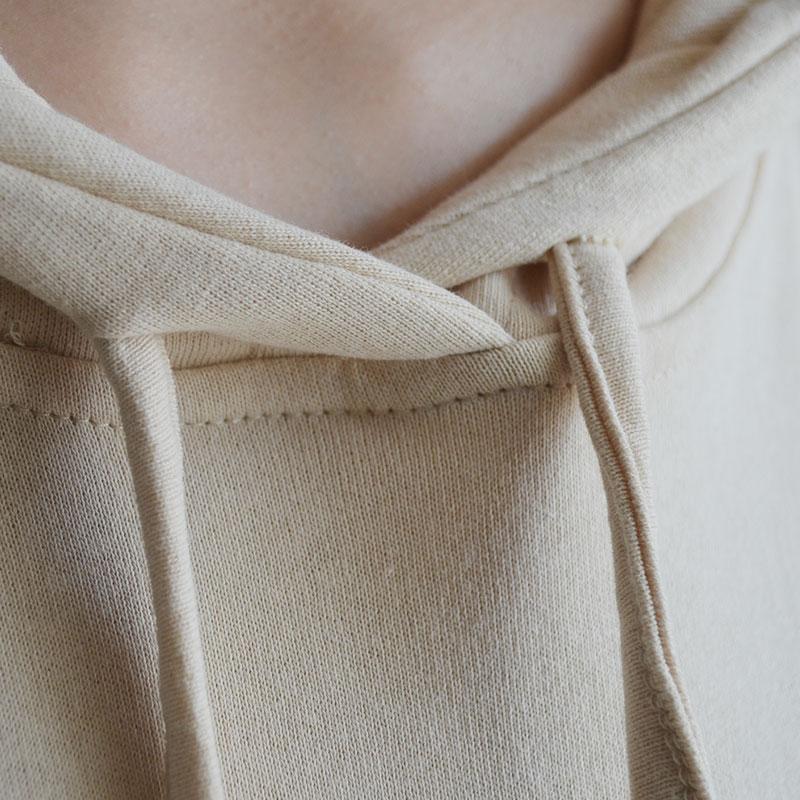 Plant Print Cotton Hooded Spring Sweatshirt