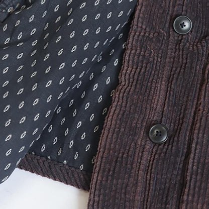 Plus Size - Retro Simple Single Breasted Waistcoat