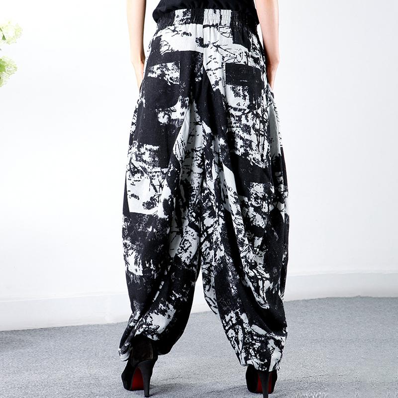 Plus Size Retro Printed Comfortable Bloomers