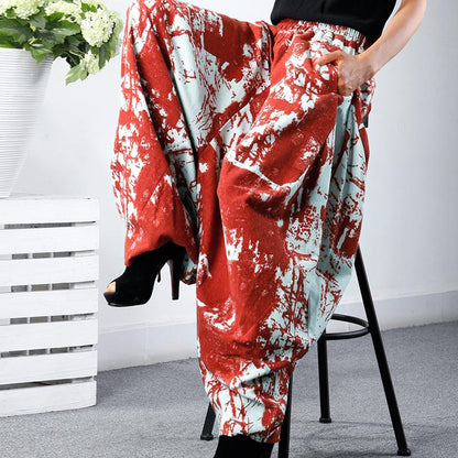 Plus Size Retro Printed Comfortable Bloomers