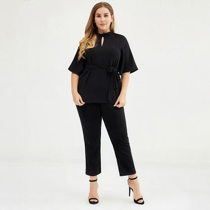 Plus Size Solid Color Elegant Fashion Blouse