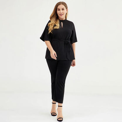Plus Size Solid Color Elegant Fashion Blouse