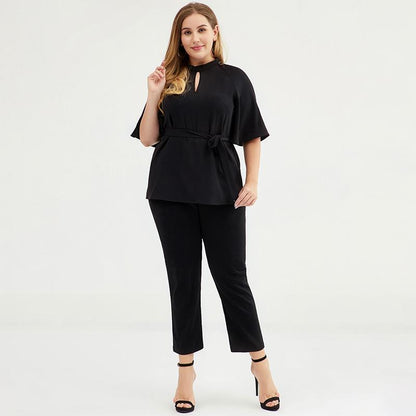 Plus Size Solid Color Elegant Fashion Blouse