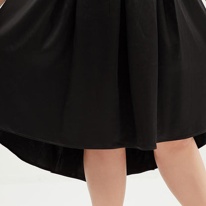 Plus Size Solid Color Slim Sleeveless Formal Dress