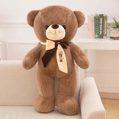 Plush Toy Bow Tie Bear Smiling Bear Teddy BearDoll Pillow Kids Girls Popular Valentine Birthday Gift